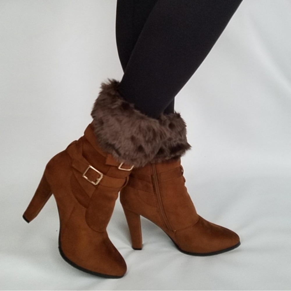 Furry boot toppers